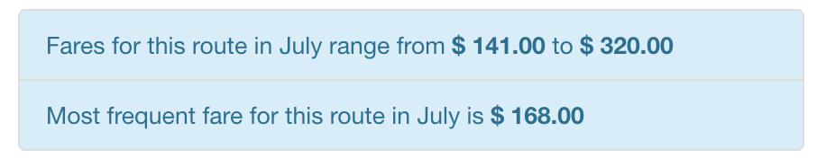 AirHint hints for the cheapest Southwest fare